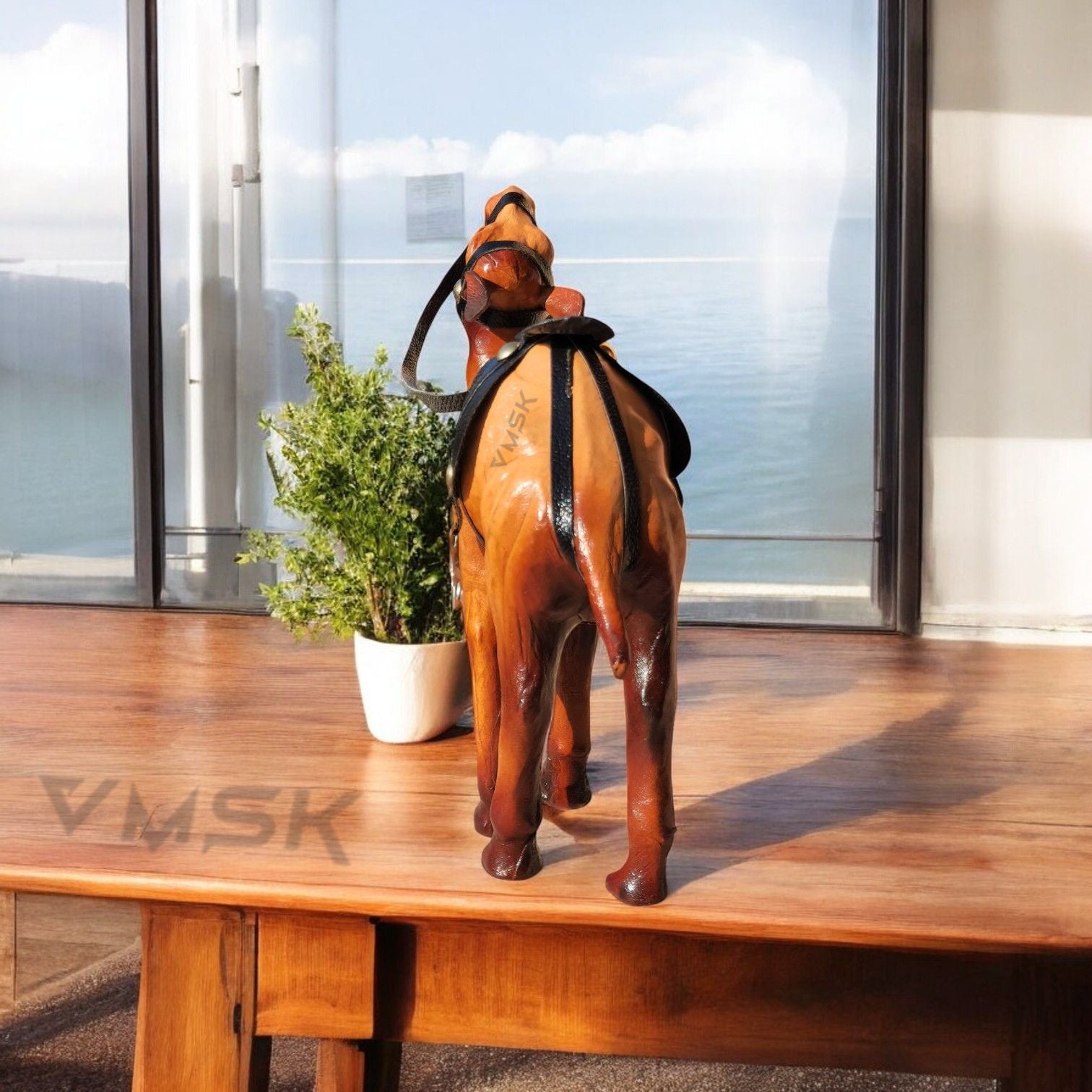 VMSK HandiCraft Standing Camel | 6” Inch | Brown | Decorative Sowpiece