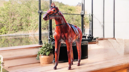 VMSK HandiCraft Standing Horse | 18" Inch's | Premium Decorative Showpiece
