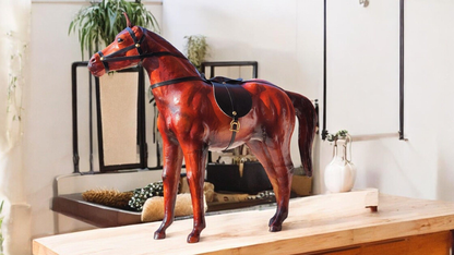 VMSK HandiCraft Standing Horse | 18" Inch's | Premium Decorative Showpiece