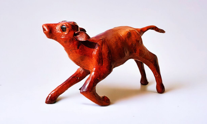 VMSK HandiCraft Cow and Calf Set | 12” Inch | Dark Brown & Lavender Coloured| Premium Decorative Showpiece