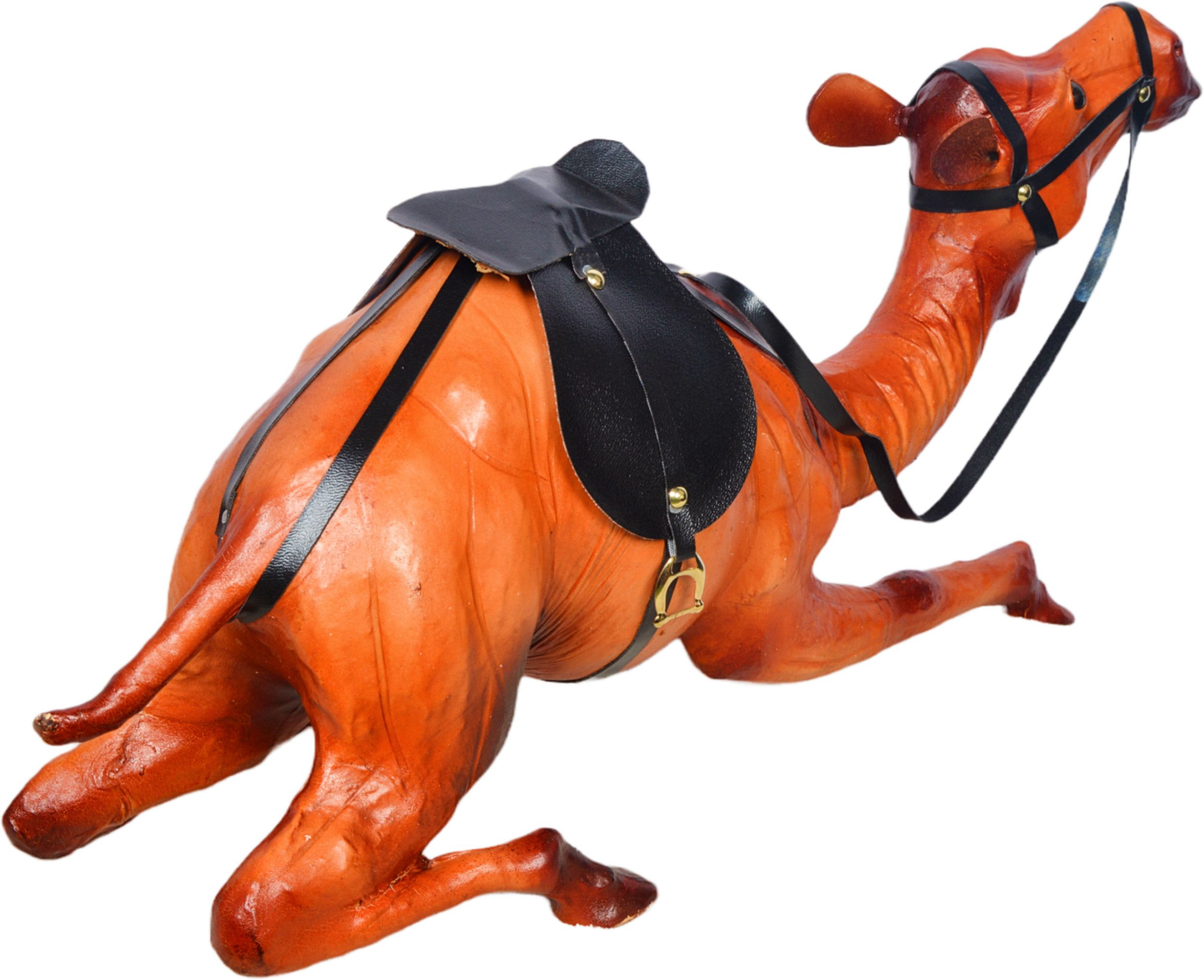 VMSK HandiCraft Sitting Camel | Leather | 12” Inch | Decorative Showpiece