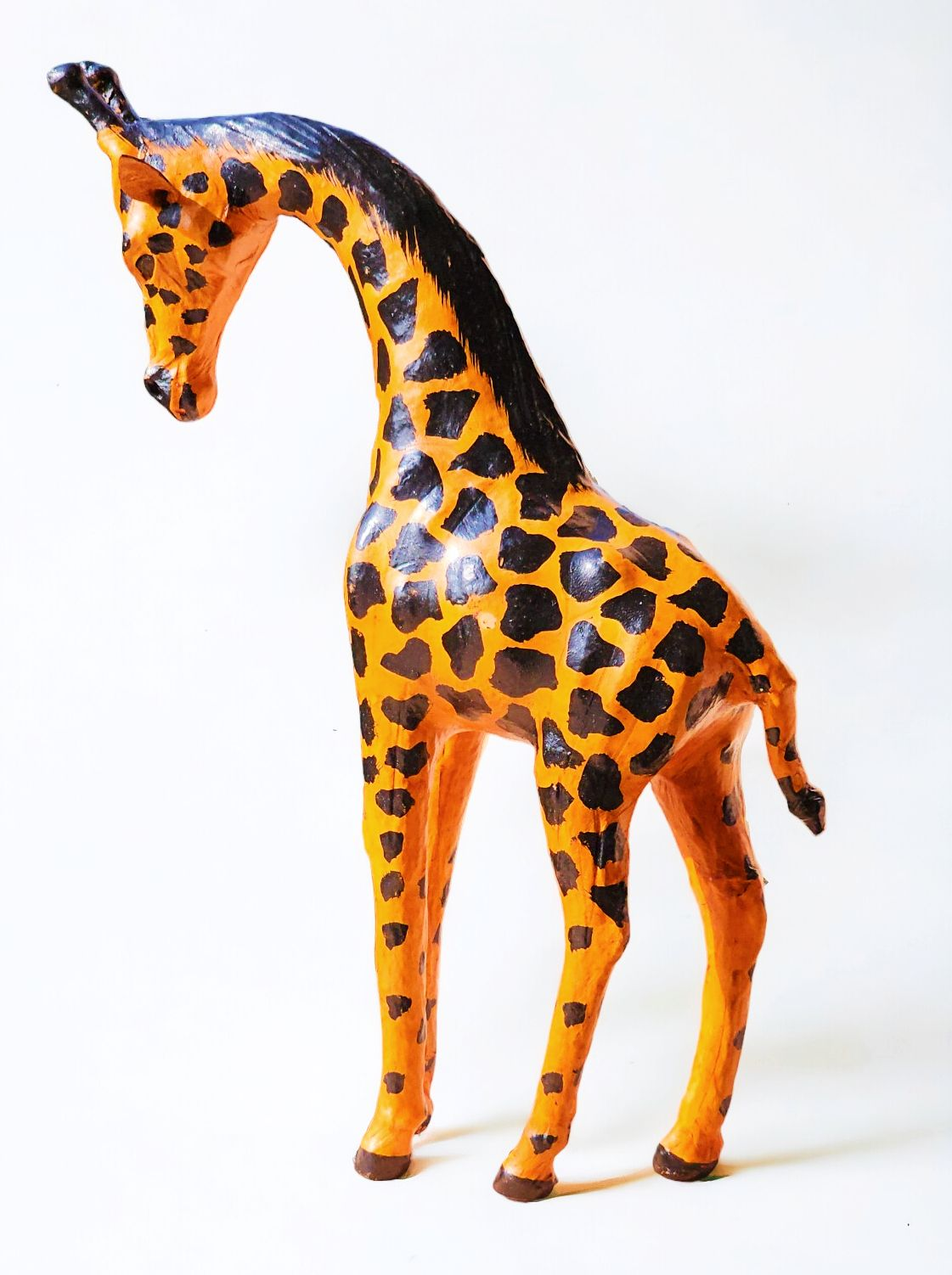 VMSK HandiCraft Giraffe Mother & Child Set | 12” Inch | Brown | Premium Decorative Showpiece