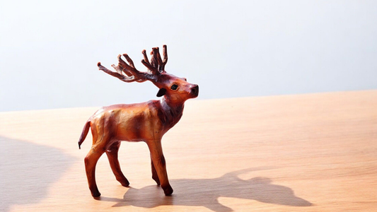 VMSK HandiCraft Reindeer Set | 6” Inch | Brown | Decorative Showpiece