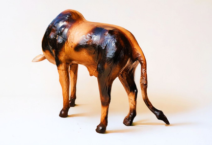 VMSK HandiCraft Cow and Calf Set | 12” Inch | Black & Brown | Premium Showpiece