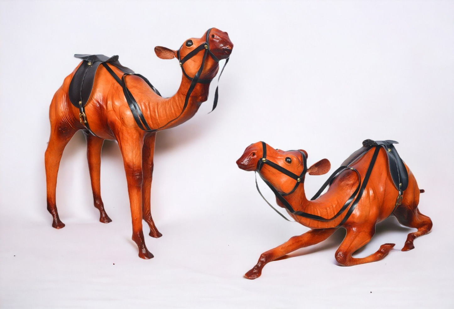 VMSK HandiCrafts Sitting & Standing Camel Pair | Set of 2 | 12” Inch Each | Decorative Showpiece