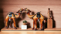 VMSK HandiCraft Camel Set | 6” Inch | Brown | Decorative Shopiece