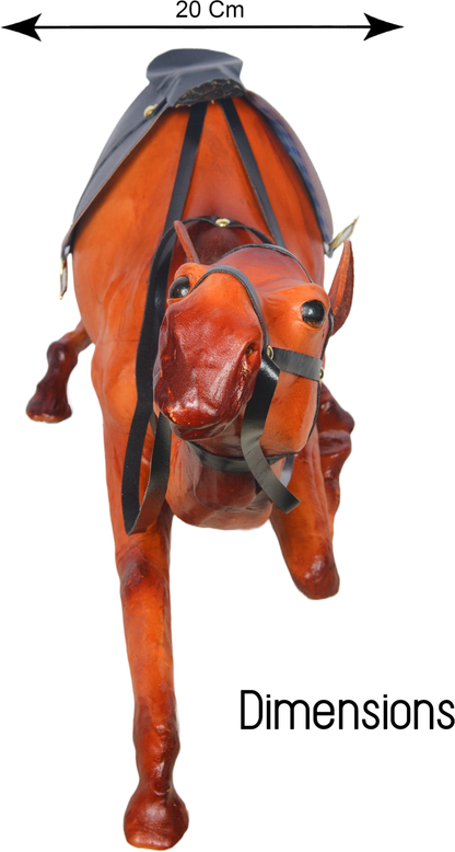 VMSK HandiCrafts Sitting Camel | Leather | 19” Inch's | Decorative Showpiece