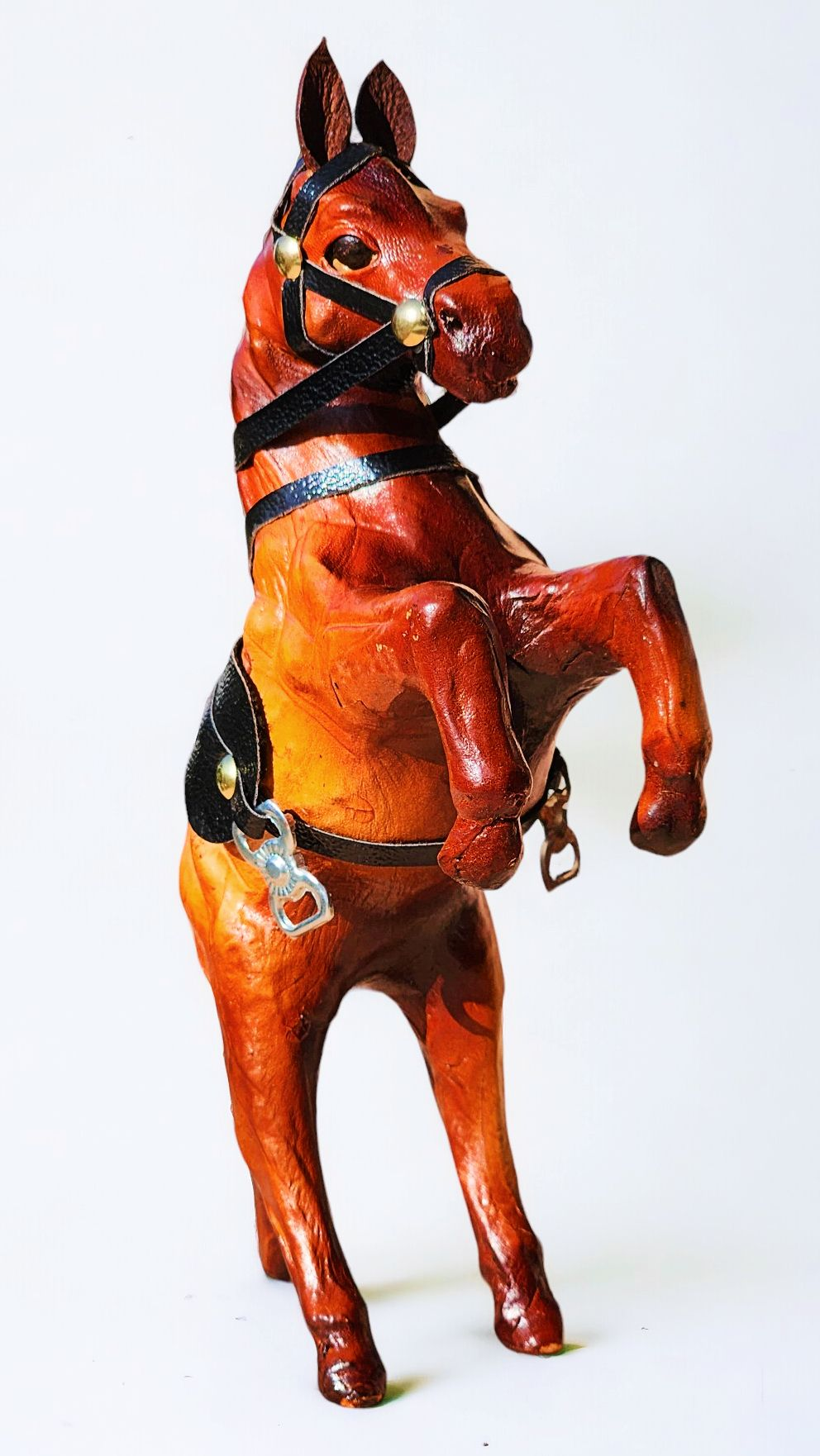 VMSK HandiCrafts Jumping Horse Showpiece Set | 6” Inch | Brown | Decorative Showpiece