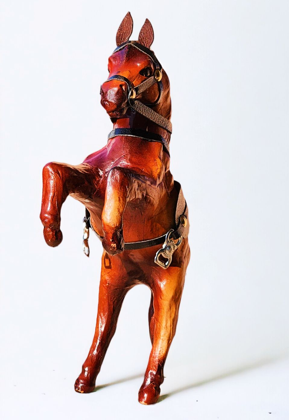 VMSK HandiCrafts Jumping Horse Showpiece Set | 6” Inch | Brown | Decorative Showpiece