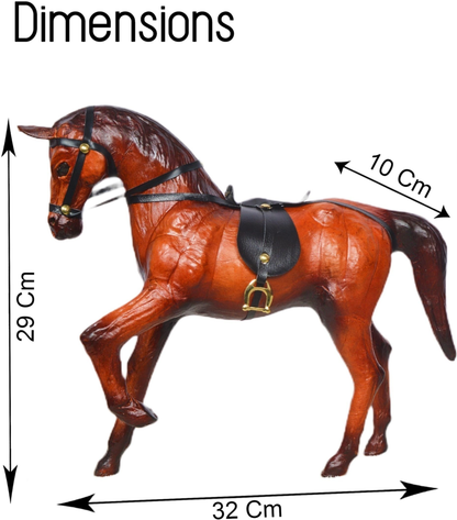 VMSK HandiCrafts Shivaji's Horse | 12” Inch | Brown | Decorative Showpiece