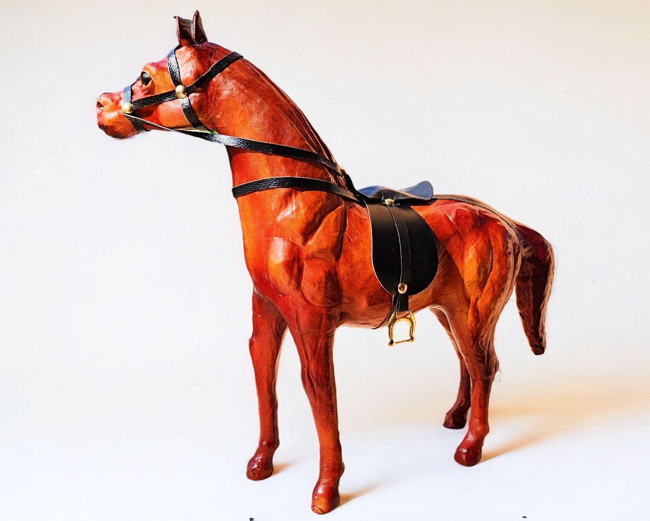 VMSK HandiCraft Standing Horse | 12” Inch | Brown | Decorative Showpiece
