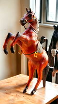 VMSK HandiCraft Jumping Horse | 12” Inch | Brown | Decorative Showpiece