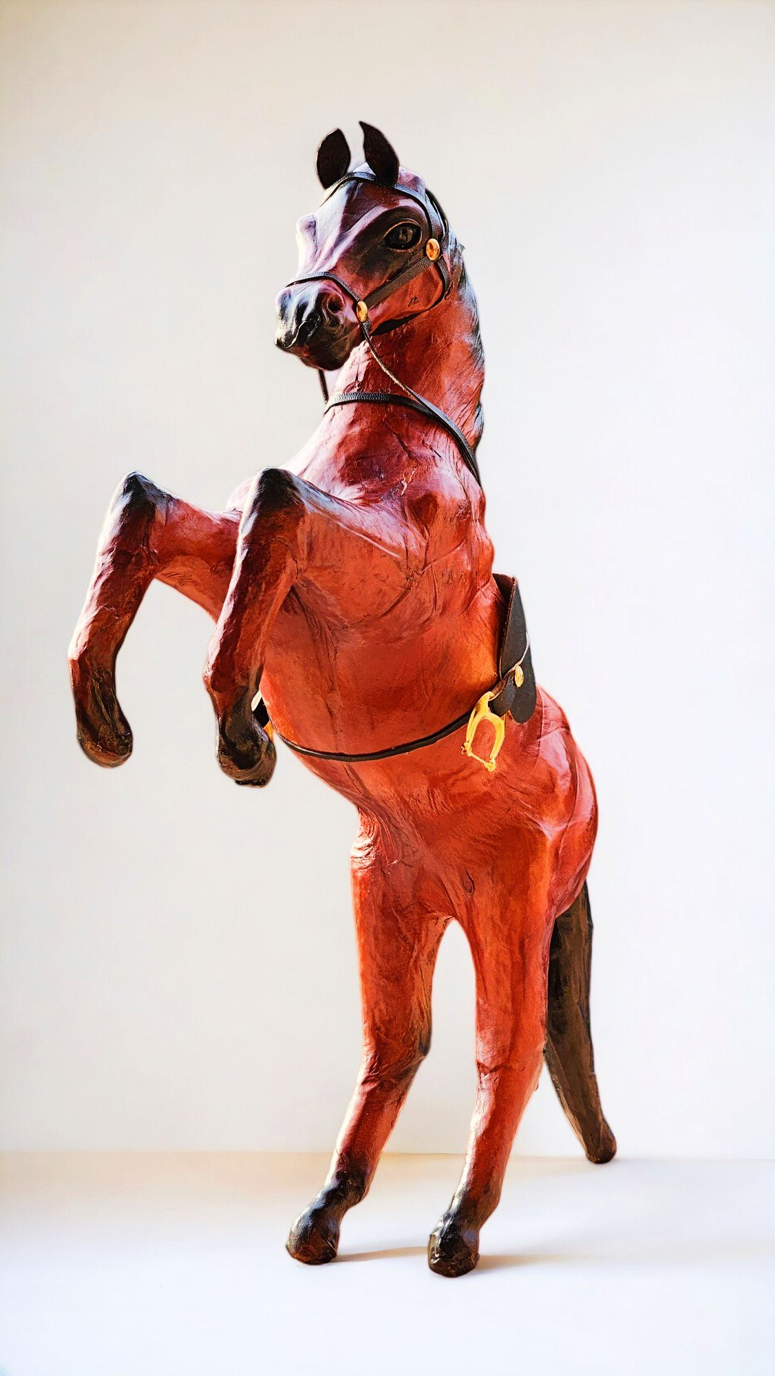 VMSK HandiCraft Jumping Horse | 12” Inch | Brown | Decorative Showpiece